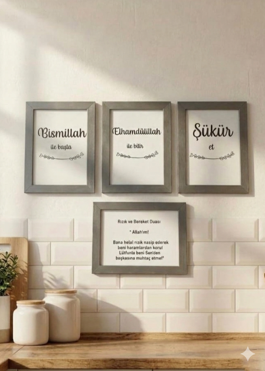 Dörtlü Mutfak Seti