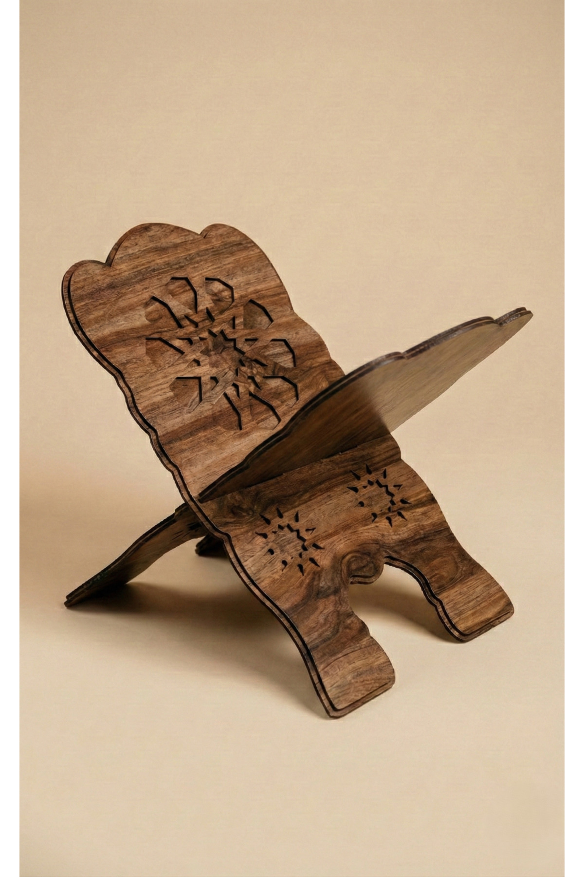 Ahşap Dekoratif Rahle - Lüks Kur'an-ı Kerim Okuma Standı Ahşap Kuran Okuma Stantı