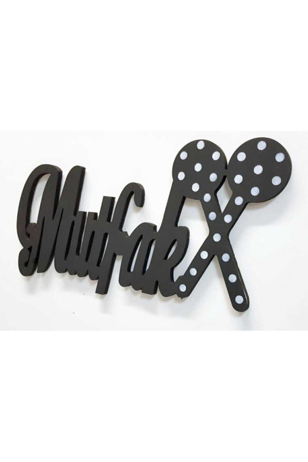 Ahşap Mutfak Yazısı Kapı Duvar Dekor Puantiyeli